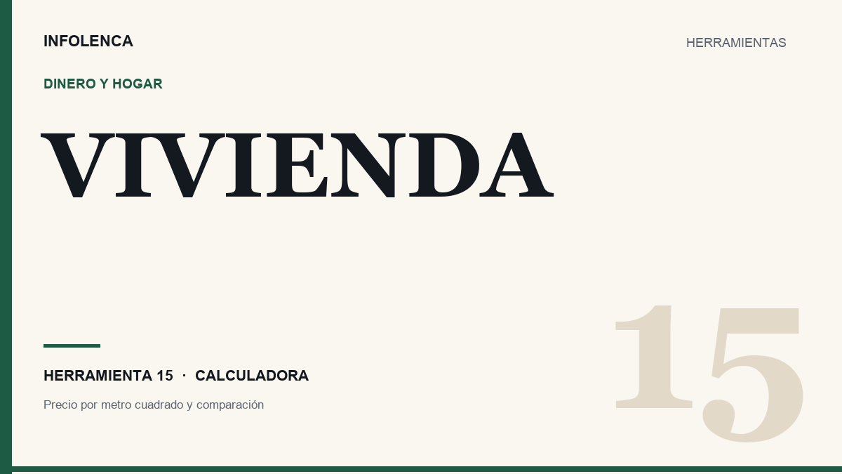 Ilustración de la calculadora de precio por metro cuadrado