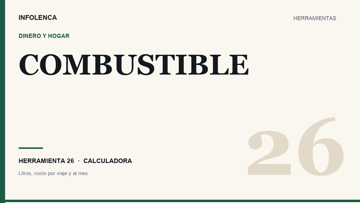 Ilustración de la calculadora de costo de combustible