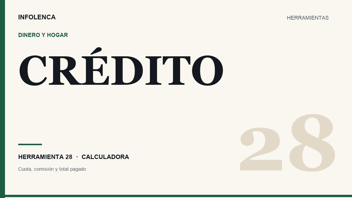 Ilustración de la calculadora de crédito personal