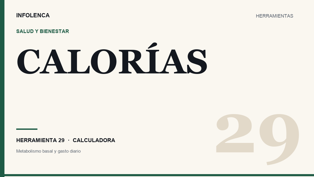 Ilustración de la calculadora de calorías diarias