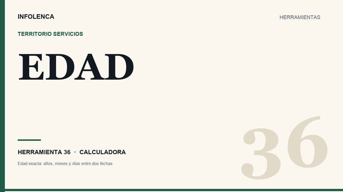 Ilustración de la calculadora de edad exacta
