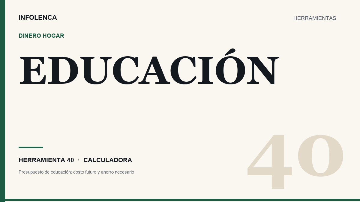 Ilustración de la calculadora de presupuesto de educación